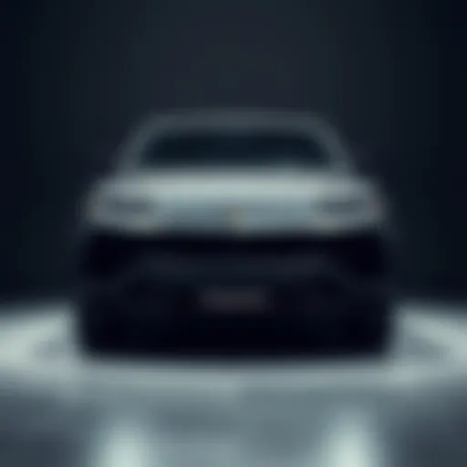 Aggressive Front View of the Lamborghini Urus Front view of the 2017 Lamborghini Urus showcasing its aggressive stance