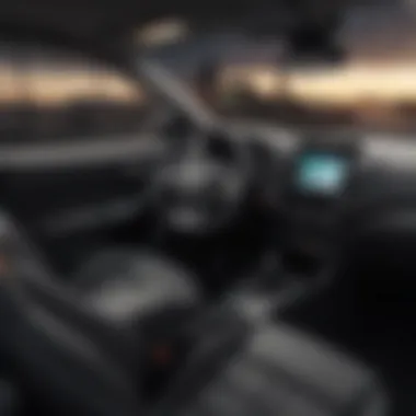 Modern Interior of the Mitsubishi Outlander Sport LE Interior layout of the 2021 Mitsubishi Outlander Sport LE highlighting modern technology and comfort