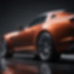 Diverse car paint finishes showcasing glossy and matte options