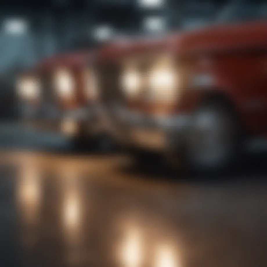 Diverse selection of aftermarket headlight bulbs on display.