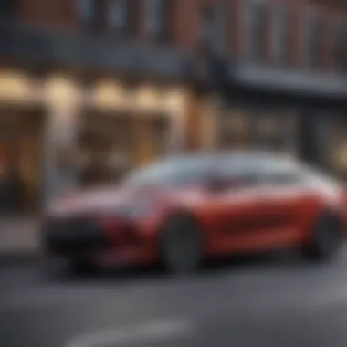 Performance Dynamics of Two-Door Hybrids Dynamic performance shot of a two-door hybrid car on the road