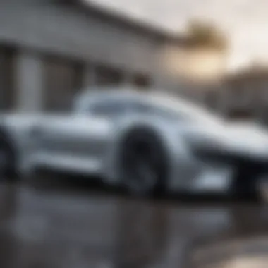 Aerodynamic Elegance in Two-Door Hybrids Sleek design of a two-door hybrid car showcasing aerodynamics