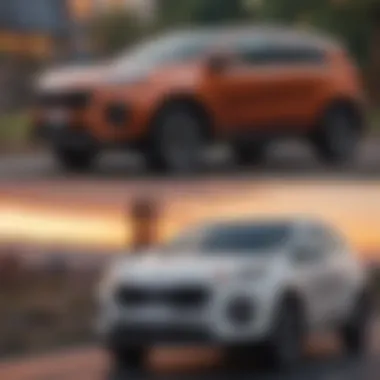Comparison chart illustrating the 2015 Kia Sportage AWD against competitors