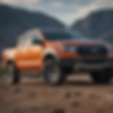 Rugged Exterior of the 2020 Ford Ranger Lariat Exterior view of the 2020 Ford Ranger Lariat showcasing its rugged design