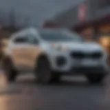 Exterior view of the 2015 Kia Sportage AWD showcasing its sleek design