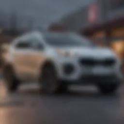 Exterior view of the 2015 Kia Sportage AWD showcasing its sleek design