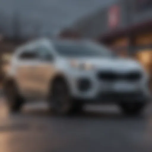 Exterior view of the 2015 Kia Sportage AWD showcasing its sleek design