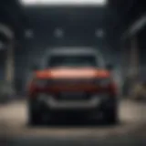 Front view showcasing the iconic design of the Land Rover Defender