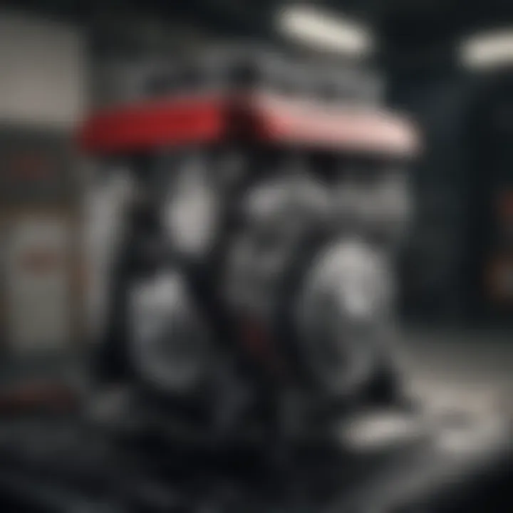 Close-up of the engine components emphasizing the performance capabilities of the Mini Cooper Standard.