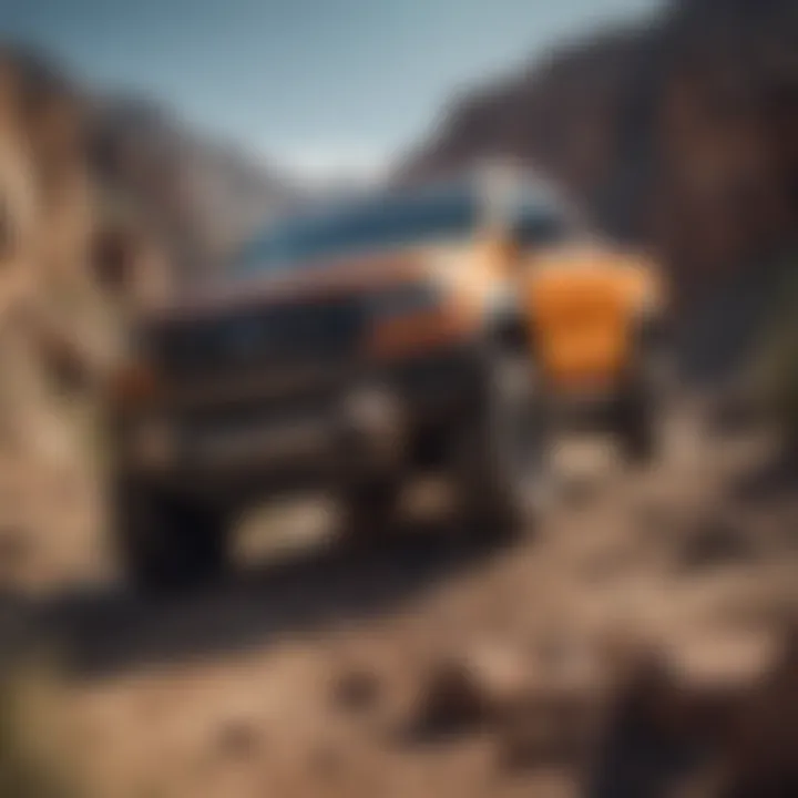 2020 Ford Ranger Lariat in action on rugged terrain demonstrating its performance