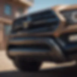 Front view of Tyger Bull Bar installed on Tacoma