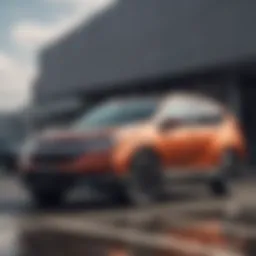 Exterior view of the 2022 Honda CR-V EX-L Hybrid showcasing its sleek design