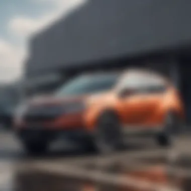 Sleek and Modern Exterior of the 2022 Honda CR-V EX-L Hybrid Exterior view of the 2022 Honda CR-V EX-L Hybrid showcasing its sleek design