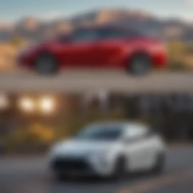 Competitor Comparison for the 2022 Prius Comparison chart of the 2022 Toyota Prius against competitors