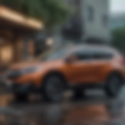 Side view of the 2016 Honda CR-V showcasing its length