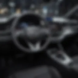 Luxurious dashboard layout of the Toyota C-HR