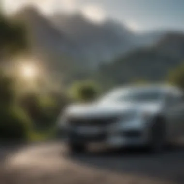 A well-maintained Honda Accord parked in a scenic location.