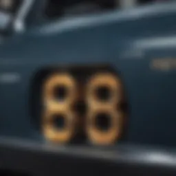 Close-up of a Vehicle Identification Number