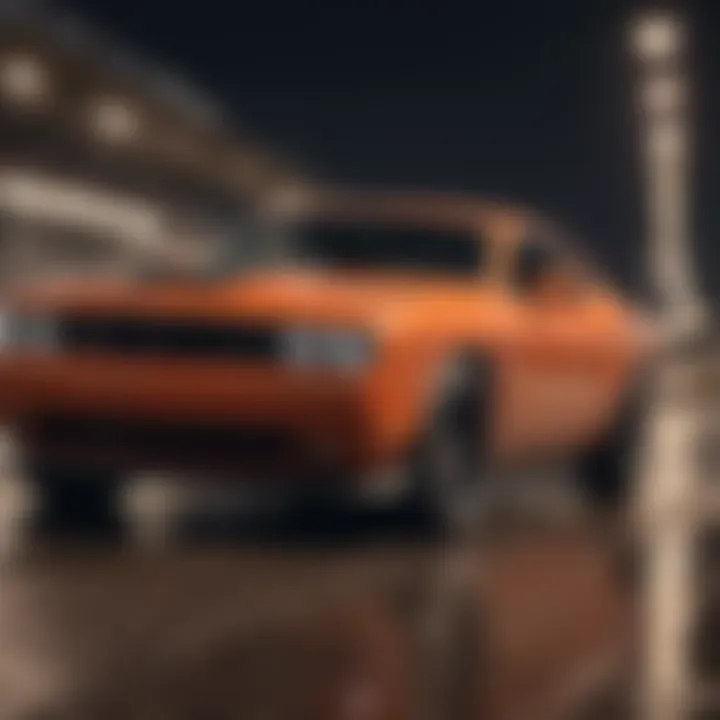 Dodge Challenger SXT in action on a racetrack