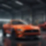 Electric Mustang showcasing its sleek design and aerodynamic features