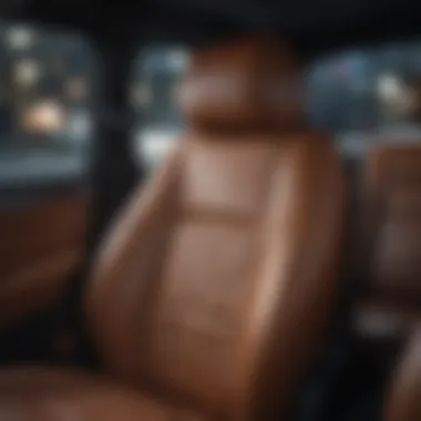 Durable leather seat cover showcasing resistance to wear and tear