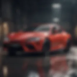 Toyota vehicle lineup showcasing diverse models