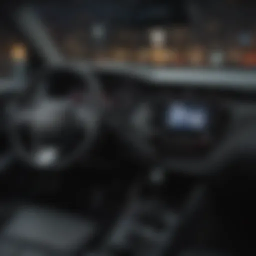 Detailed view of the Toyota Corolla's interior features