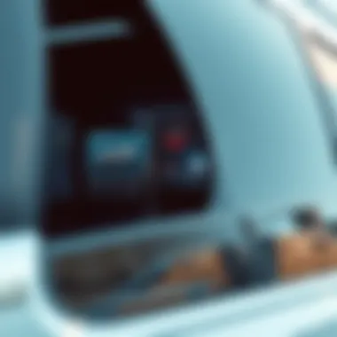 Advanced Technology in SUVs Interior view showcasing the technological features of an SUV