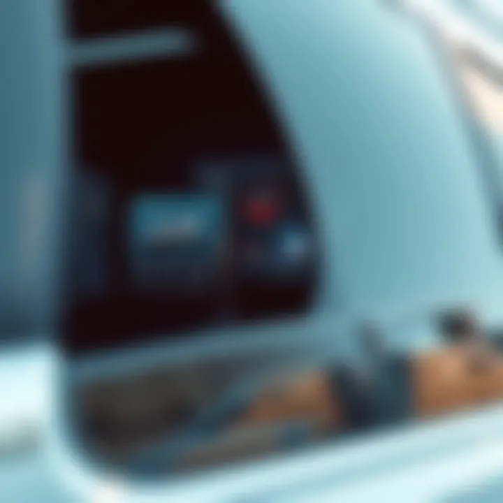 Advanced Technology in SUVs Interior view showcasing the technological features of an SUV