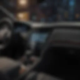 Cadillac Cue interface showcasing navigation features