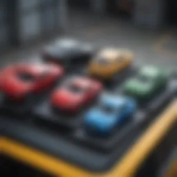 Overview of different types of car luggage toppers displayed on a vehicle roof
