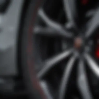 Intricate Design of Chevy Silverado Redline Rims Close-up view of Chevy Silverado Redline rims showcasing intricate designs
