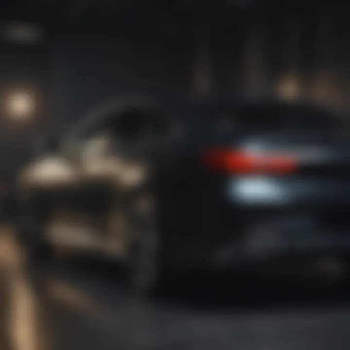 Sleek black Hyundai Sonata highlighting its bold design features