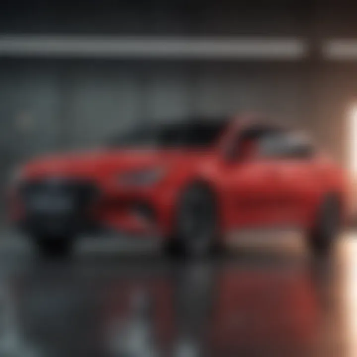 Vibrant red Hyundai Sonata showcasing dynamic styling