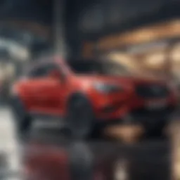 A modern crossover showcasing its sleek design
