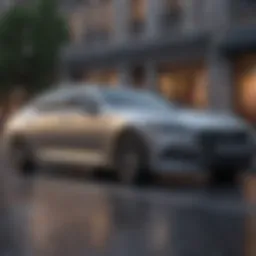 Sleek Genesis sedan showcasing its elegant design