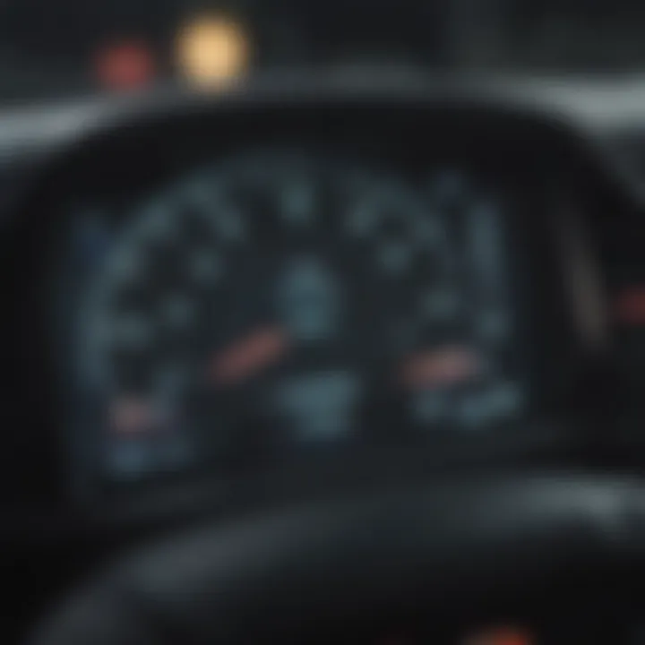 Dashboard of 2020 Toyota Prius with MPG display