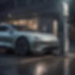 Futuristic electric vehicle charging station