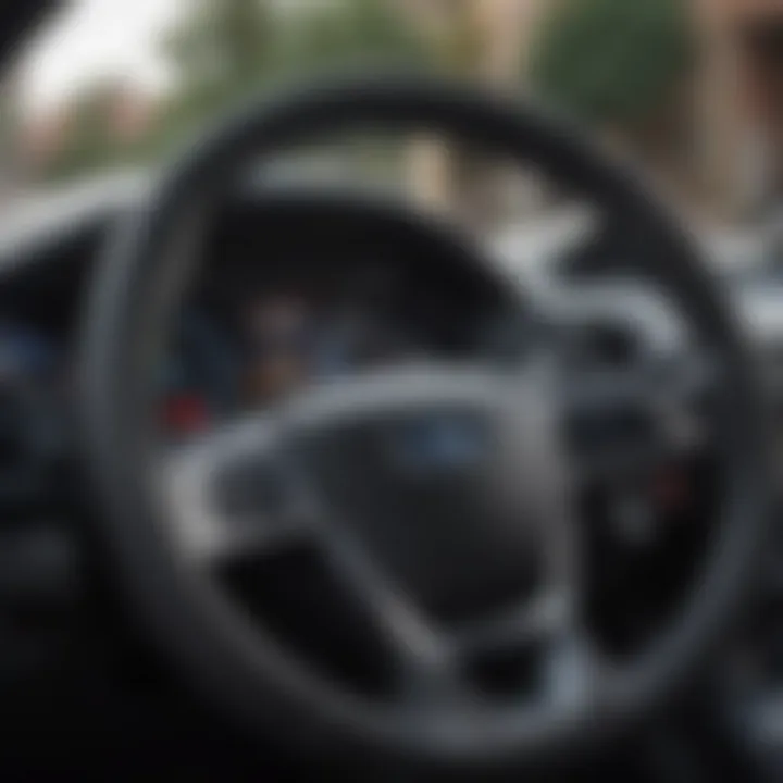 Dashboard of the Ford Escape Limited Edition with advanced technology