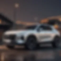 Stylish exterior view of the 2022 Hyundai Santa Cruz showcasing its design and aerodynamics.