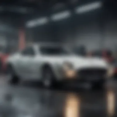 Showcasing Modern Automotive Diversity Diverse range of late model cars on display