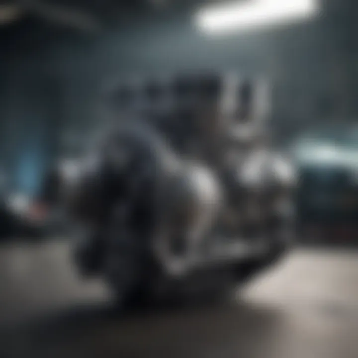 An infographic illustrating the technological advancements in four-cylinder engines.