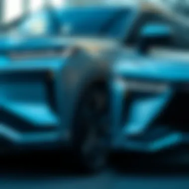 Elegance in SUV Design Sleek and modern SUV design showcasing elegant lines and curves