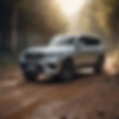 Performance Versatility of Luxury SUVs Luxury SUV navigating through diverse terrains showcasing versatility