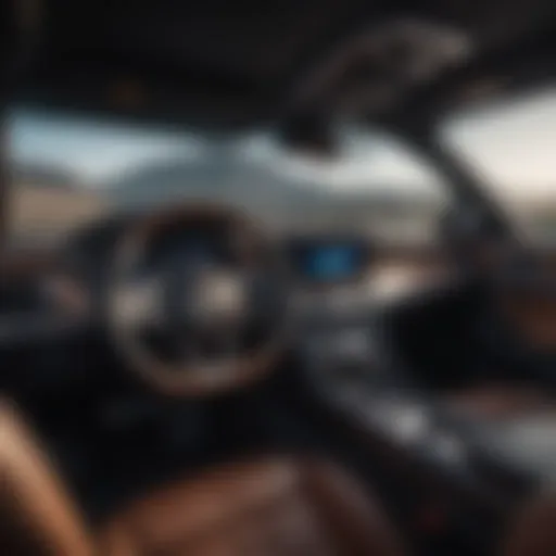 Luxurious vehicle interior showcasing cutting-edge technology