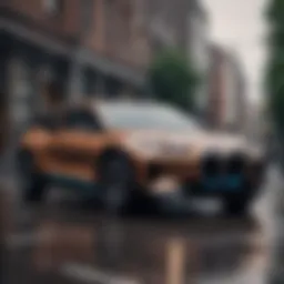 Sleek exterior design of BMW iNEXT showcasing its futuristic aesthetics