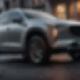 Exterior view of the new Mazda SUV showcasing its sleek design