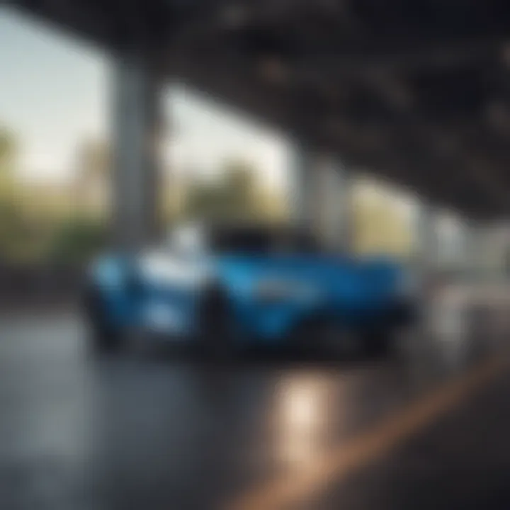 Dynamic driving experience demonstrating performance capabilities