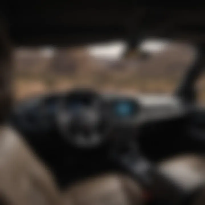 Interior view of Jeep Extreme Recon highlighting technology