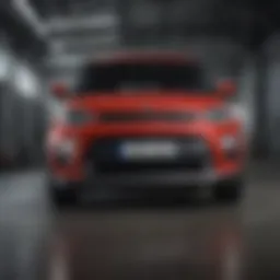 Front view of the Kia Soul S IVT showcasing its unique design